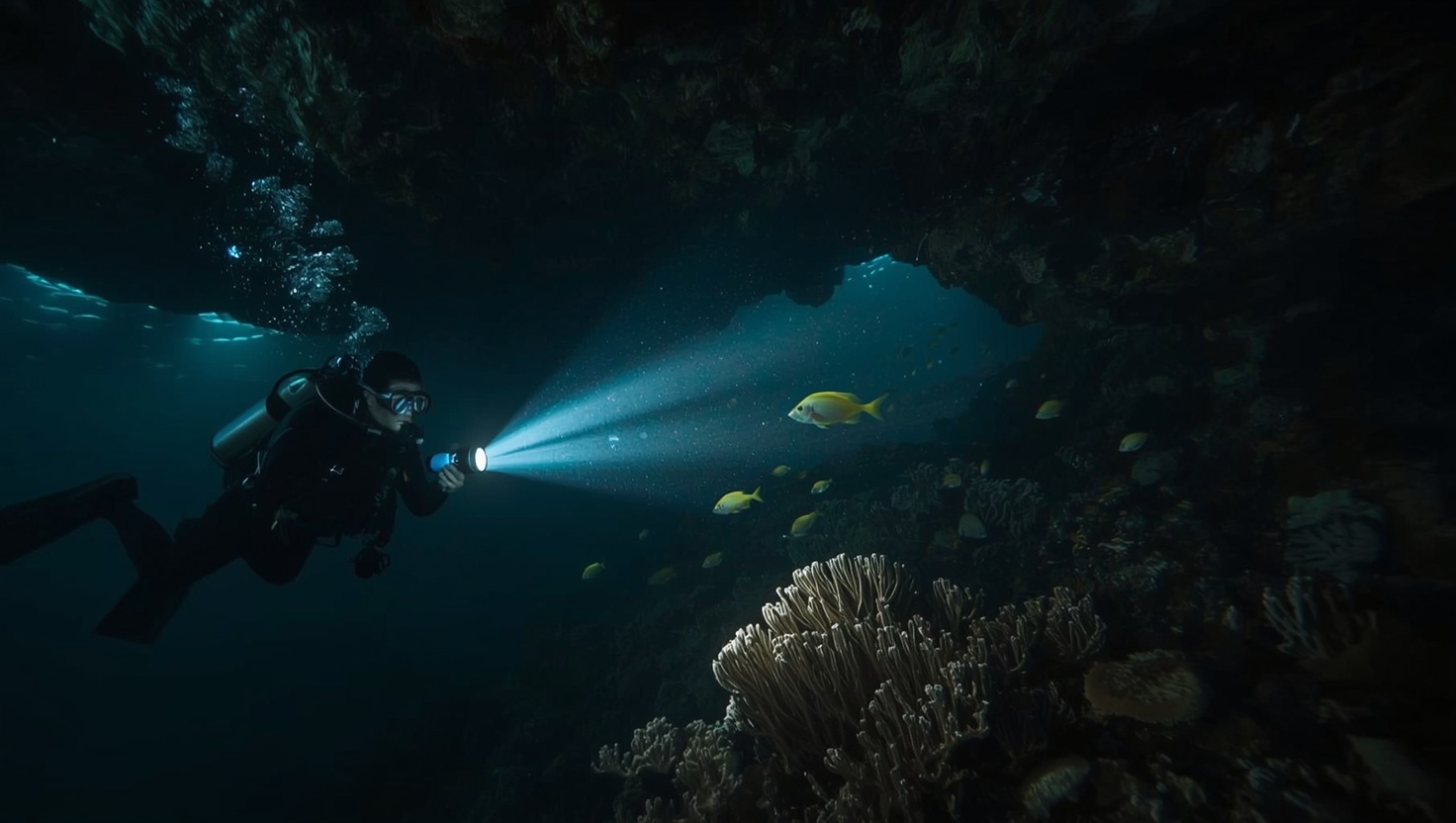 Tauchlampe Unterwasser